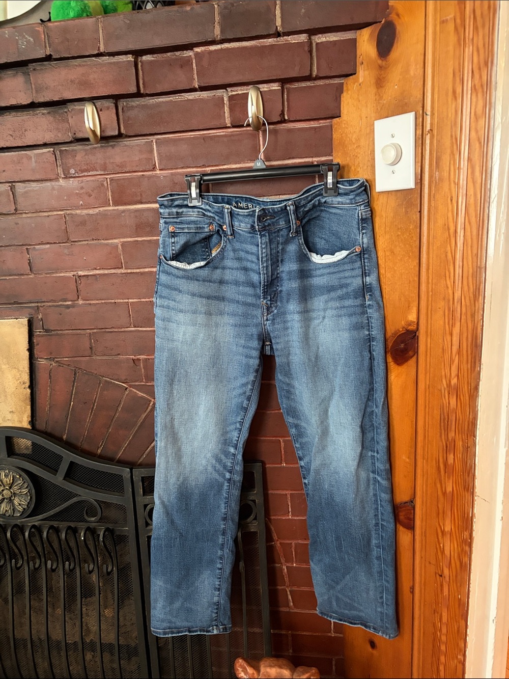 American Eagle Outfitters Vintage Wash Blue Straight Jeans
